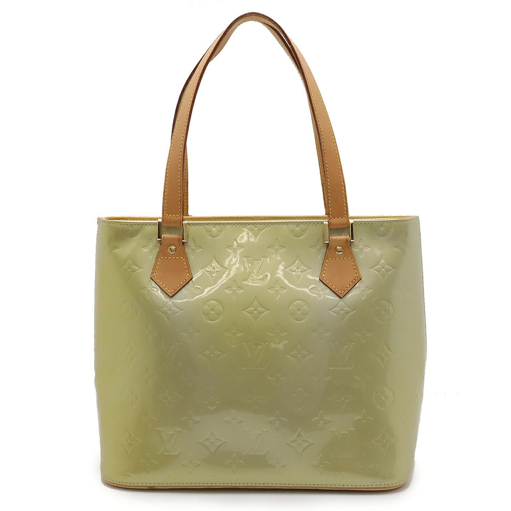 LOUIS VUITTON Vernis Houston Tote Bag Handbag Baby Blue Green
